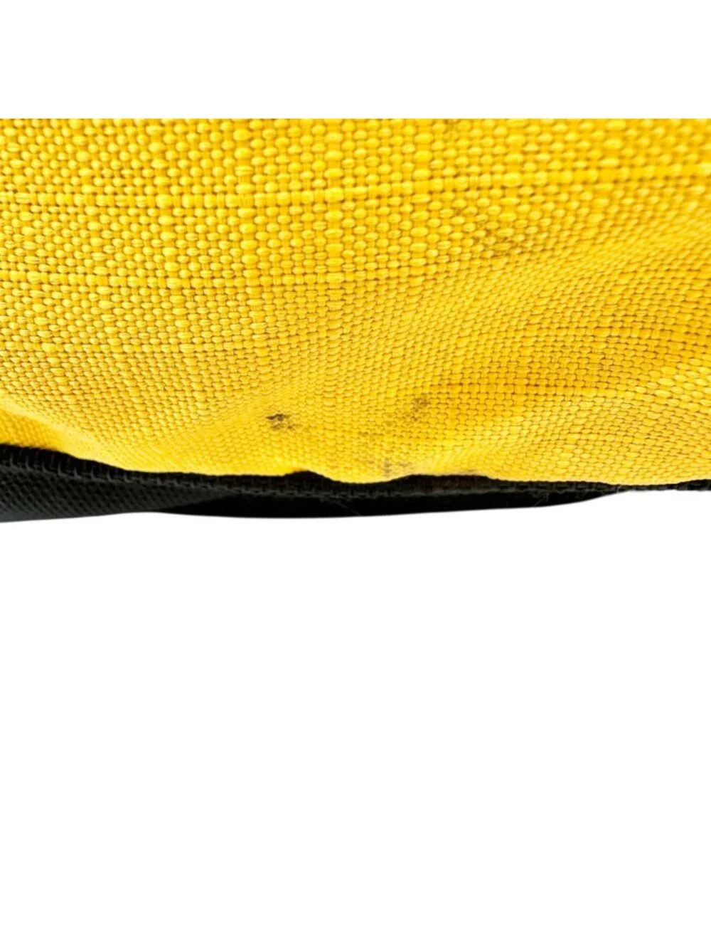 Timberland Duffle Bag Yellow and Black Mesh With Adjustable Shoulder Strap EUC